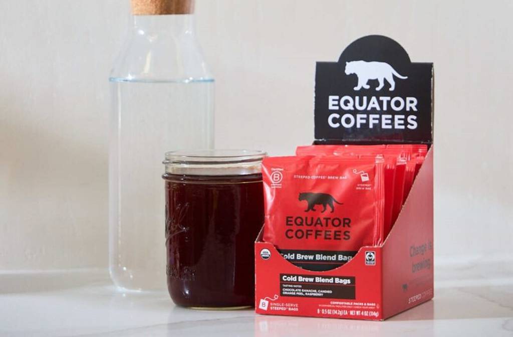 Equator Coffees launches cold brew blend in steeped brew bags