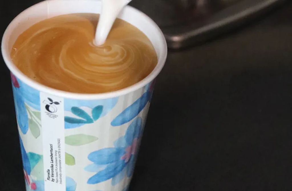 Walking the path of a recycled coffee bean