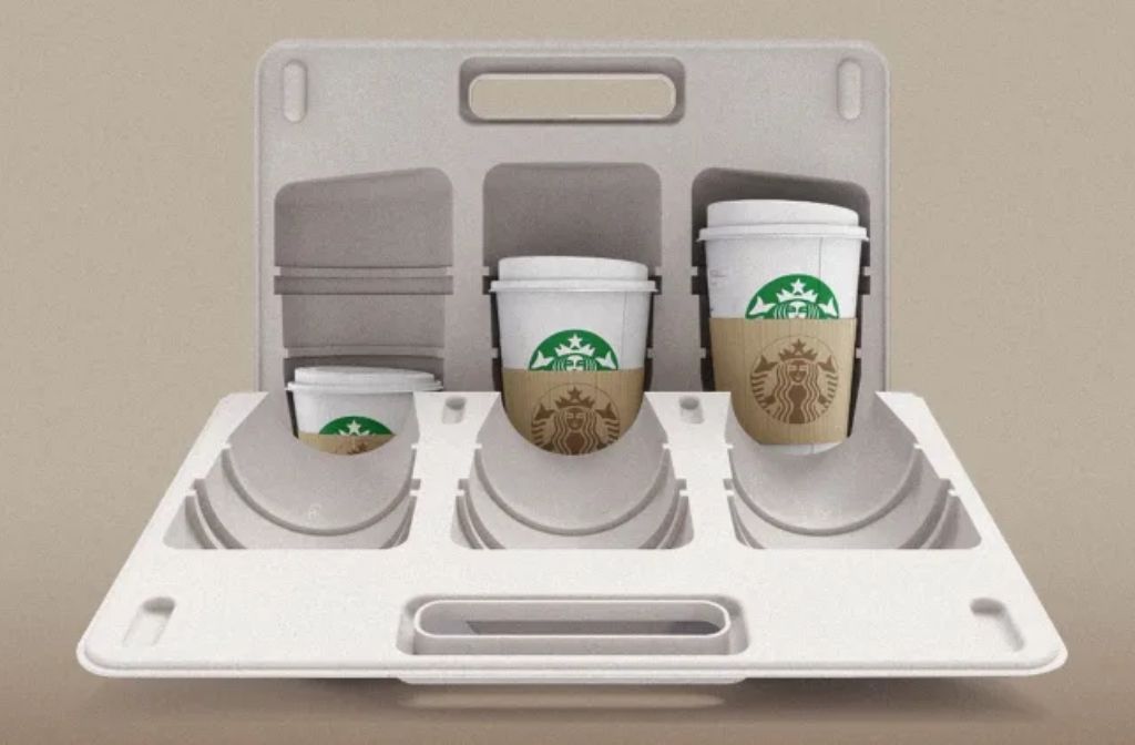 This ingenious coffee briefcase makes carrying multiple hot drinks a breeze