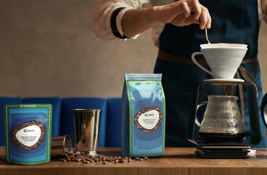 Amcor recognized with prestigious award for recycle-ready coffee packaging