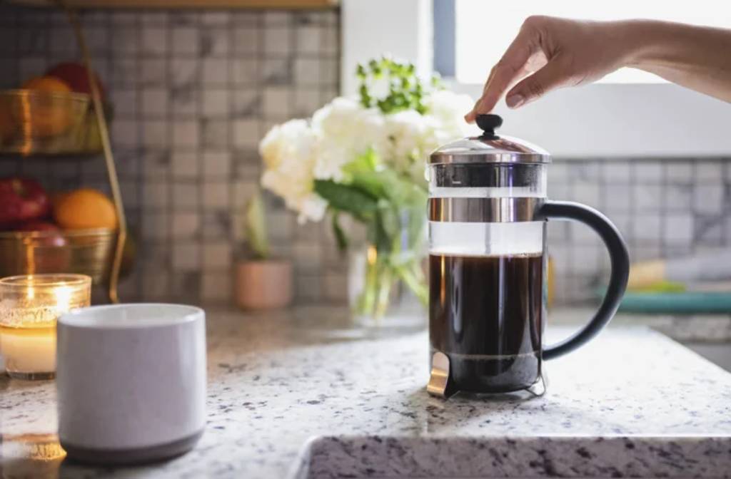 The French Press Mistake That's Causing A Crummy Cup Of Coffee