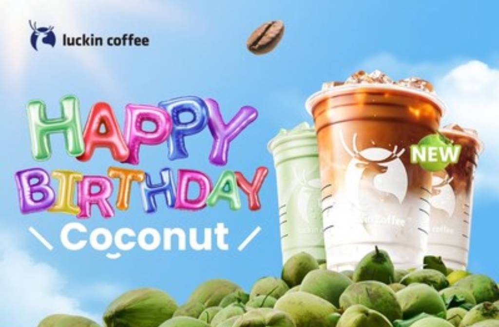 Luckin Coffee Celebrates Its New Coconut & Jelly Latte and Limited-Edition Baby Coconut Keychains